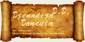 Đenadija Dančula vizit kartica